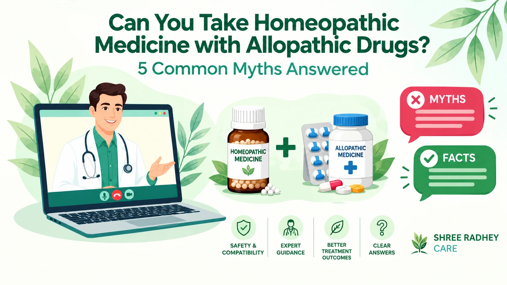 Can You Take Homeopathic Medicine with Allopathic Drugs? 5 Common Myths Answered